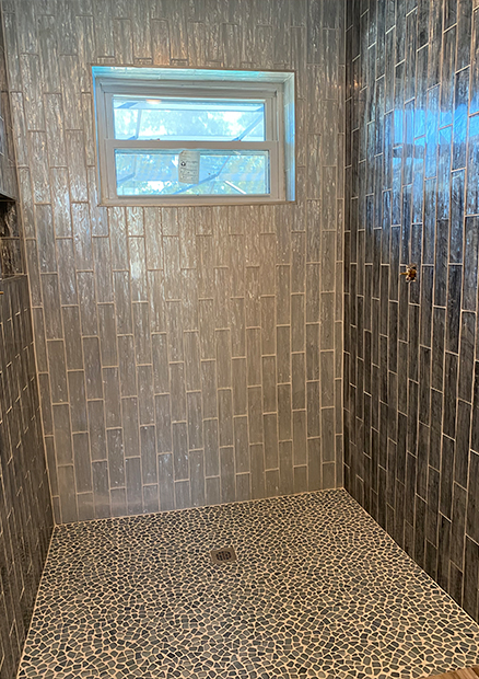 tile floor installation